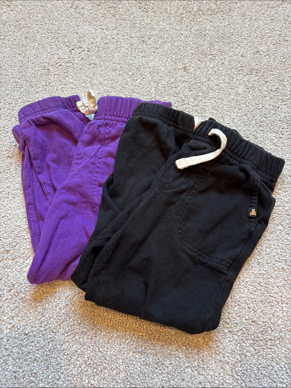 GAP Kids Sweatpants Set in Black and Purple